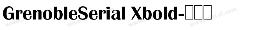 GrenobleSerial Xbold字体转换